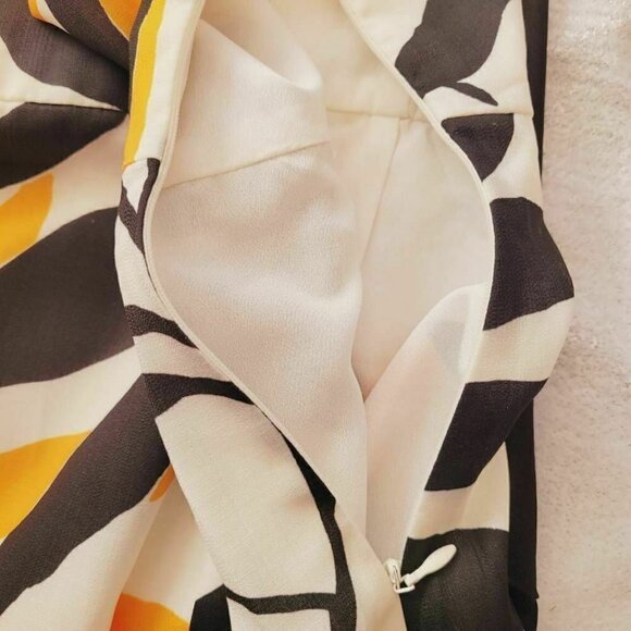 Esley Womens Fit & Flare Dress Multicolor White Floral Lined Scoop Neck S A2 - Picture 5 of 10